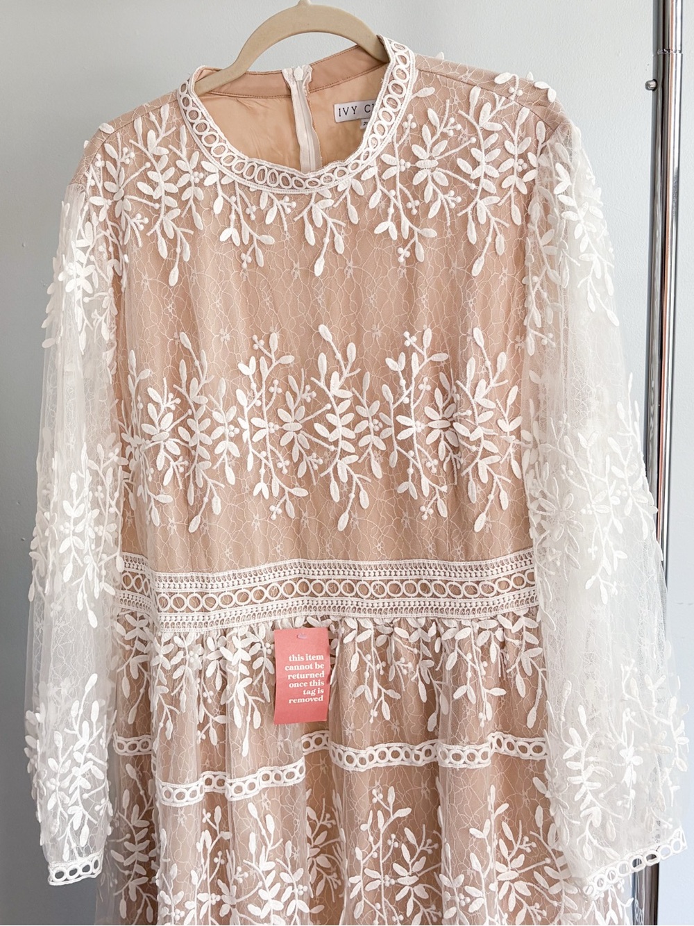Ivy City Co Sicily Dress in Champagne Lining 2X - Picture 4 of 7